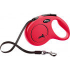 FLEXI ROLLIJN CLASSIC RIEM M  ROOD 5MTR VOOR HOND TOT 25KG