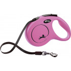 FLEXI ROLLIJN CLASSIC RIEM M  ROSE 5MTR VOOR HOND TOT 25KG