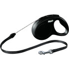 FLEXI ROLLIJN CLASSIC CORD S ZWART 5MTR VOOR HOND TOT 12KG