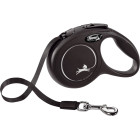 FLEXI ROLLIJN CLASSIC RIEM XS ZWART 3MTR VOOR HOND TOT 12KG