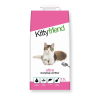 KITTY FRIEND CLUMPING ULTRA 15 LTR KATTEGRIT