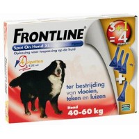 FRONTLINE DOG XL  40 - 60 KG. 4 PIPET