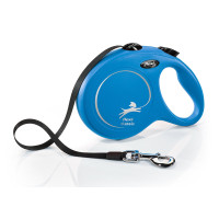 FLEXI ROLLIJN CLASSIC RIEM L  BLAUW 8MTR VOOR HOND TOT 50KG