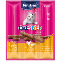 VITAKRAFT CAT-STICK MINI GEVOGELTE/LEVER 3 STUKS