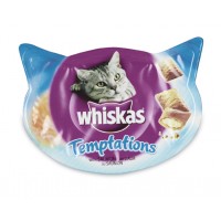 WHISKAS TEMPTATIONS ZALM 60GR