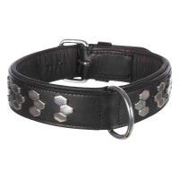 HALSBAND ACTIVE MET APPLICATIES, LEER MAAT L-XL - 55-65 CM.