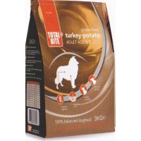 TOTAL BITE DOG TURKEY & POTATO  GLUTENVRIJ 12 KG