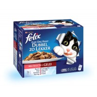 FELIX POUCH MIXSELECTIE IN GELEI DOOS 12 X 100 GR