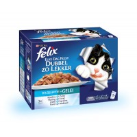 FELIX POUCH MIXSELECTIE IN GELEI DOOS 12 X 100 GR