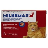 MILBEMAX WORMTABLETTEN VOOR GROTE KATTEN (4 STUKS)