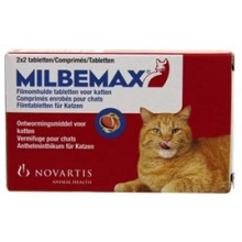 MILBEMAX WORMTABLETTEN VOOR GROTE KATTEN (4 STUKS)