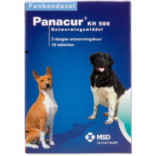 PANACUR ONTWORMINGSTABLETTEN 10ST 500MG
