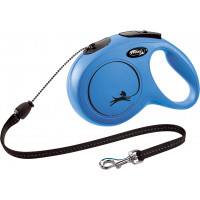 FLEXI ROLLIJN CLASSIC CORD M BLAUW 8MTR VOOR HOND TOT 20KG