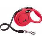 FLEXI ROLLIJN CLASSIC RIEM XS ROOD 3MTR VOOR HOND TOT 12KG