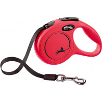 FLEXI ROLLIJN CLASSIC RIEM XS ROOD 3MTR VOOR HOND TOT 12KG