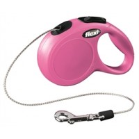 FLEXI ROLLIJN CLASSIC RIEM XS ROSE 3MTR VOOR HOND TOT 8KG