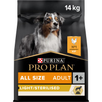 PROPLAN DOG ALL SIZE LIGHT/STERILISED 14 KG.