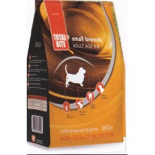 TOTAL BITE DOG ADULT SMALL&MINI  BREEDS 3KG