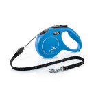 FLEXI ROLLIJN CLASSIC RIEM M  BLAUW 5MTR VOOR HOND TOT 25KG