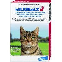 MILBEMAX WORMTABLETTEN VOOR GROTE KATTEN  (2 STUKS)