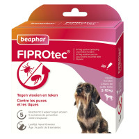 BEAPHAR FIPROTEC HOND  2-10 KG 3+1 PIPETTEN