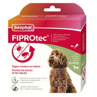 BEAPHAR FIPROTEC HOND 20-40 KG 3+1 PIPETTEN
