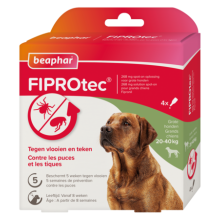 BEAPHAR FIPROTEC HOND 20-40 KG 3+1 PIPETTEN