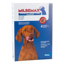 MILBEMAX KAUWTABLETTEN VOOR GROTE  HONDEN (4 STUKS)