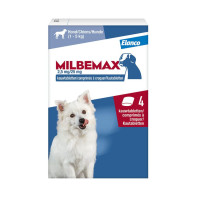 MILBEMAX WORMTABLETTEN VOOR KLEINE HONDEN EN PUPS  (2 STUKS)