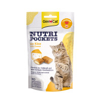 GIMPET SNACK NUTRI POCKETS KAAS/TAURINE 60 GR.