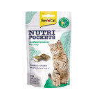 GIMPET SNACK NUTRI POCKETS KATTENKRUID  60 GR.