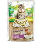 STUZZY CAT MET STUKJES HAM + KALFSVLEES  85 GR.