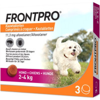 FRONTPRO KAUWTABLETTEN HOND S  2 - 4 KG  3 TABLETTEN