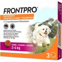 FRONTPRO KAUWTABLETTEN HOND S  2 - 4 KG  3 TABLETTEN