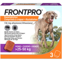 FRONTPRO KAUWTABLETTEN HOND XL  25 - 50 KG  3 TABLETTEN