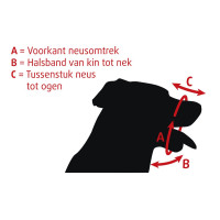 VEILIGHEIDSMUILBAND COMFORT VERSTELBAAR MAAT MEDIUM