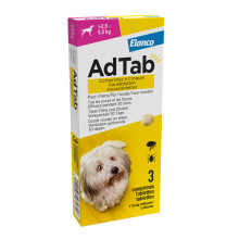 ADTAB KAUWTABLETTEN HOND 2,5 - 5,5 KG - 3 TABLETTEN