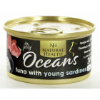 NATURAL HEALTH  CAT BLIK TUNA + YOUNG SARDINES 85 GR.