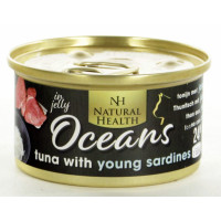 NATURAL HEALTH  CAT BLIK TUNA + YOUNG SARDINES 85 GR.