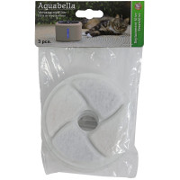 AQUABELLA DRINKFONTEIN KOOLFILTER - PAK 3 STUKS