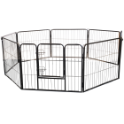 PUPPYREN 8 DELIG ZWART MEDIUM 79 X 80 CM.