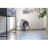 ZELFREINIGENDE KATTENBAK MOEZA GRIJS