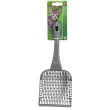 KATTENBAKSCHEPJE KUNSTSTOF GRIJS 26 CM