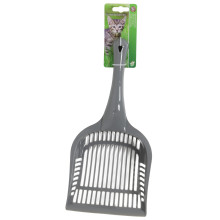 KATTENBAKSCHEPJE KUNSTSTOF GRIJS 33 CM