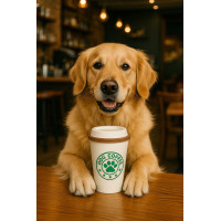 KOFFIEBEKER LATEX 15 CM HONDENSPEELGOED