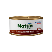 NATUA CAT CHICKEN LIVER - MET KIP EN KIPPENLEVER - BLIK 85 GRAM
