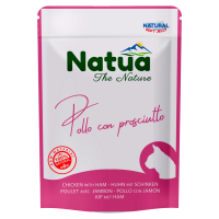 NATUA CAT CHICKEN WITH HAM - KIP MET HAM - POUCH 70 GRAM