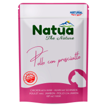 NATUA CAT CHICKEN WITH HAM - KIP MET HAM - POUCH 70 GRAM