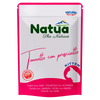 NATUA CAT KITTEN TUNA WITH HAM - KITTEN TONIJN MET HAM - POUCH 70 GRAM