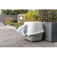 KATTENBAK DAVIO TOP MET KAP VOOR REGENBESCHERMING